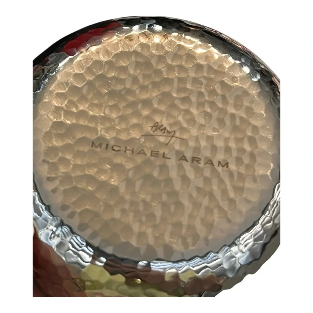 Michael Aram NWOT Gorgeous silver tone & bronze Clover Ring Catcher/Trinket tray - Picture 5 of 5